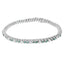 14K White Gold Diamond Martini Set Tennis Bracelet - 7 Inches