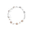 Bracelet en or blanc 10K avec diamants champagne et blancs de 4,0 Cttw - 7 pouces