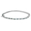 Pulsera de diamantes azules y blancos en oro blanco de 14 quilates