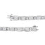 14K White Gold Princess Cut Diamond Tennis Bracelet - 5.0 Cttw