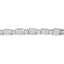 14K White Gold Princess Cut Diamond Tennis Bracelet - 5.0 Cttw