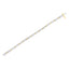 Bracelet en or bicolore 14K avec diamants en taille princesse et baguette