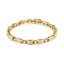 14K Yellow Gold Princess-Cut Diamond Link Tennis Bracelet - 7.25"