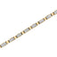 14K Yellow Gold Princess-Cut Diamond Link Tennis Bracelet - 7.25"