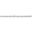 Pulsera de tenis de diamantes de oro blanco de 14K con eslabones acampanados