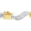 10K Two-Tone Gold Baguette Cut Diamond Spiral Bracelet