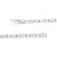 14K White Gold Princess Cut Invisible Set Diamond Bracelet - 7.25"