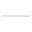Bracelet en or blanc 14k avec diamants champagne en barrette - 7"