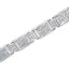 Bracelet de tennis en or blanc 14K avec diamants taille princesse de 5,0 Cttw