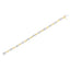 Pulsera de eslabones de diamantes en corte princesa de oro bicolor de 14K