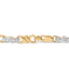 Pulsera de Diamantes X-Link de Oro Amarillo de 10k - 7.50 Pulgadas