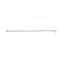 10K Two-Tone Gold Diamond 3 Stone X-Link Bracelet - 1/2 Cttw