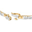 Bracelet en lien en diamant taillé en baguette en or jaune 10k