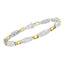 Pulsera de eslabones de diamantes de corte princesa de oro de 14 quilates - 2.0 Cttw