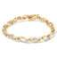 Bracelet en or 10K avec diamants en lien infini - 0,50 cttw