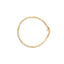 Bracelet en or jaune 14K avec diamants baguette en channel