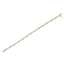 Bracelet en or jaune 14K avec diamants baguette en channel