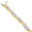 Bracelet en Diamant Winding Love en Or Jaune 14K - 3,00 cttw