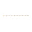 Bracelet S-Link en Or Bicolore 10k avec Diamants en Forme de Cœur - 1/3 Cttw