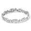 14K White Gold 4.0 Cttw Invisible Set Diamond Wave Bracelet - 7"