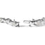 14K White Gold Princess-Cut Diamond Link Bracelet - 1.00 Cttw