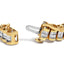 14K Yellow Gold Princess Cut Quad Invisible Set Tennis Bracelet - 3.0 Cttw