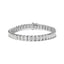 Bracelet de tennis en or jaune 14 carats avec diamants taille princesse en forme de boucle