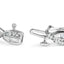 14K White Gold Diamond Swirl & Pear Shape Link Bracelet - 2.00 Cttw