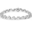 Pulsera de Enlace Espiral y Clúster de Diamantes en Oro Blanco de 14K - 2.00 Cttw