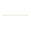Bracelet en or blanc et jaune 10K avec diamants en forme d'ovale - 1,00 cttw