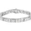 Pulsera de Diamantes de Oro Blanco de 10K con Cortes Redondos y Baguette