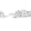 Pulsera de Diamantes de Oro Blanco de 10K con Cortes Redondos y Baguette