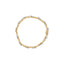 Pulsera de eslabones florales de oro amarillo de 10k con 3.00 Cttw de diamantes