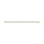 Pulsera de eslabones florales de oro amarillo de 10k con 3.00 Cttw de diamantes