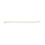 10k Yellow Gold Diamond Floral S-Link Bracelet - 1.00 Cttw