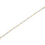 Bracelet en Diamant Baguette en Or Bicolore 10K
