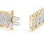 10k Yellow Gold 5.00 Cttw Diamond Oval Banded Link Bracelet - 7"