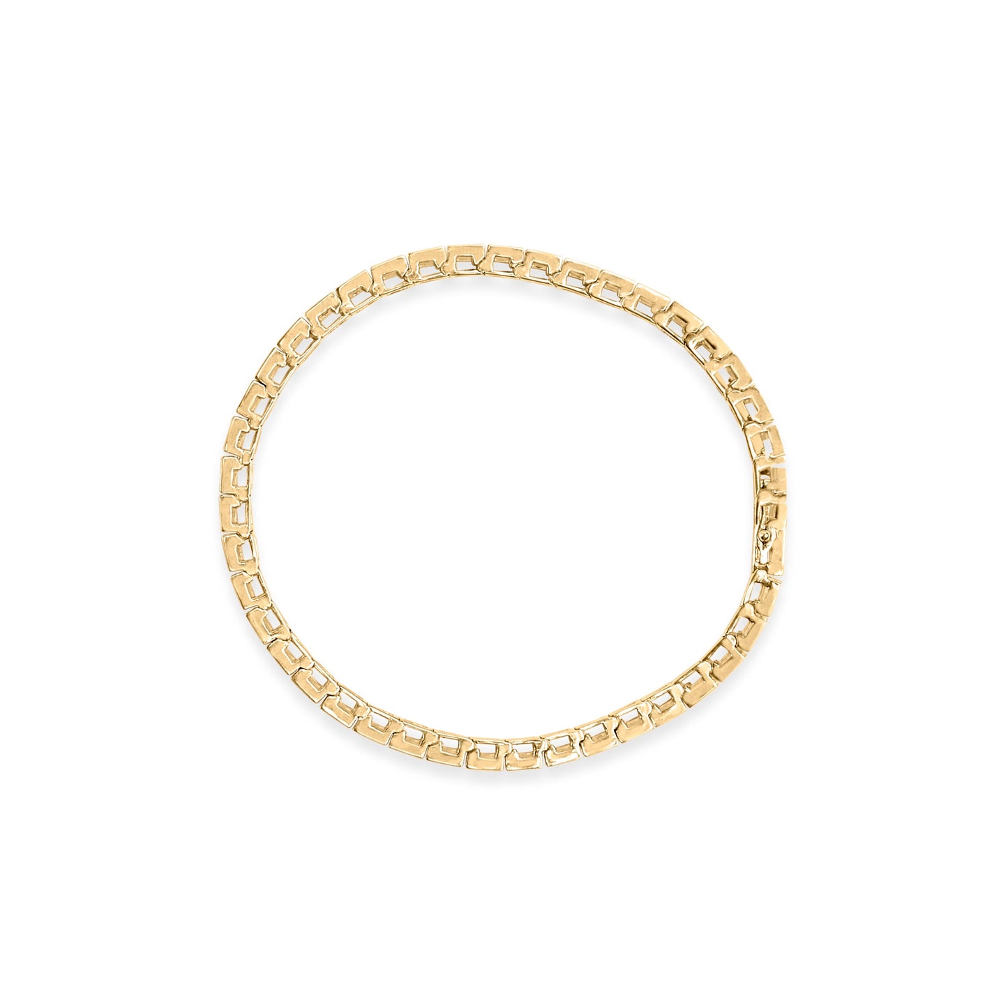 10K Yellow Gold 4.00 Cttw Diamond Tennis Bracelet