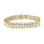 Bracelet de tennis réfléchissant en or 14K avec diamants de 5,0 Cttw