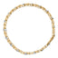 Bracelet en or blanc 10K avec diamants en cluster floral X-Link