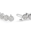 14K White Gold Diamond Halo Link Tennis Bracelet - 2.00 Cttw