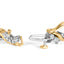 10K Yellow and White Gold Diamond 'S' Link Bracelet - 2.00 Cttw