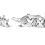 10k White Gold 2.00 Cttw Round-Cut Diamond XOXO Link Bracelet