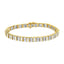 Bracelet de tennis en diamant 10K or jaune 4.0 Cttw