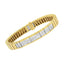 Pulsera de Tenis de Diamantes en Oro Amarillo de 14K con Corte Princesa - Tamaño 7"