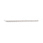 10K Rose Gold Plated Sterling Silver Diamond Heart Link Bracelet