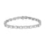 Bracelet de tennis en or blanc 14K avec diamants en cluster et liens en X