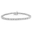 Bracelet de tennis en or blanc 10K avec diamants en illusion - 1/2 cttw