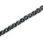 Bracelet de tennis en argent sterling .925 plaqué rhodium noir avec diamants - 7"