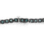 Bracelet de tennis en argent sterling .925 plaqué rhodium noir avec diamants - 7"